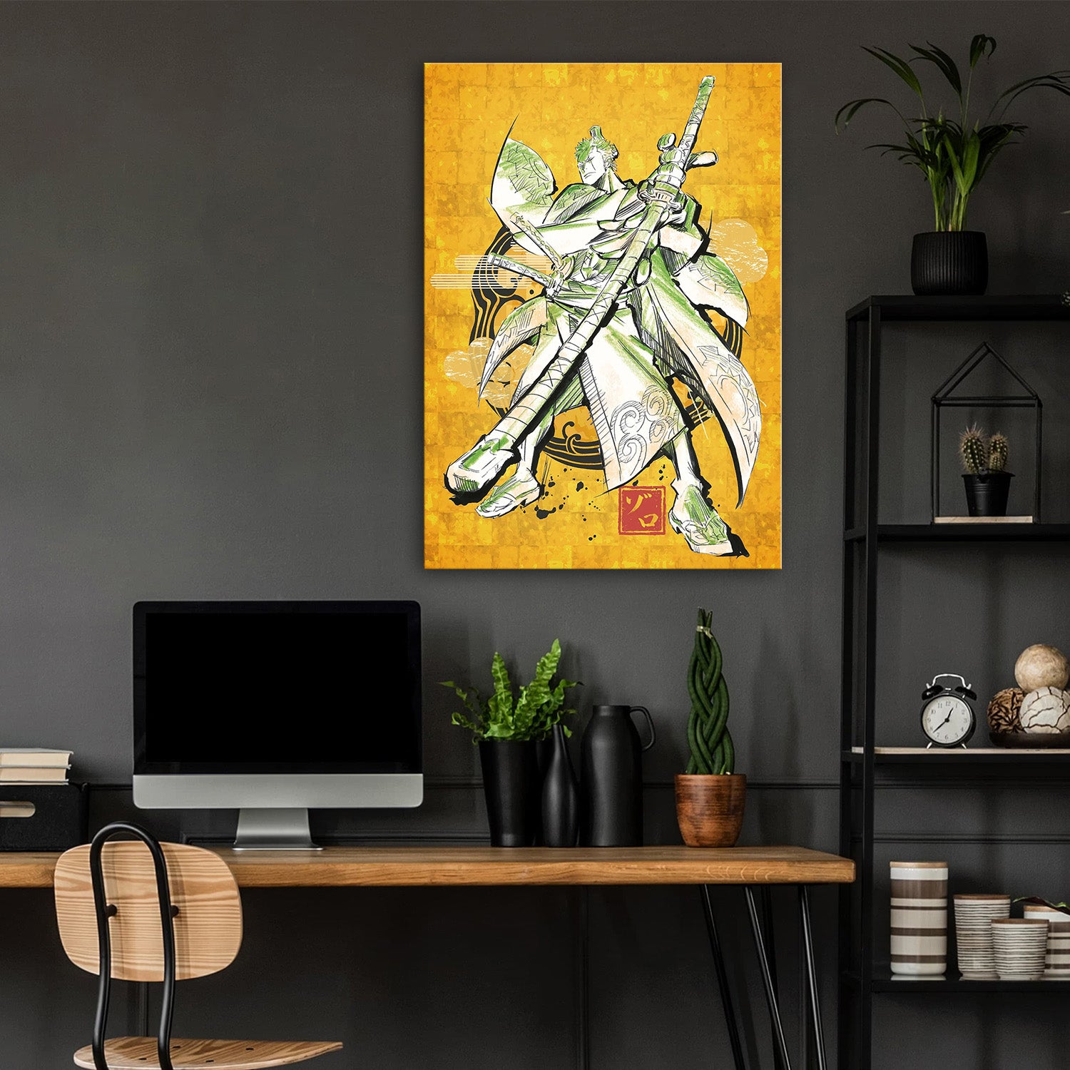 Roronoa Zoro Japanese Keikaku - One Piece Metal Poster Media 4