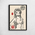 Nami Ukiyo-e - One Piece Metal Poster Media 1