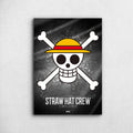 Jolly Rogers Straw Hat Crew - One Piece Metal Poster Media 1