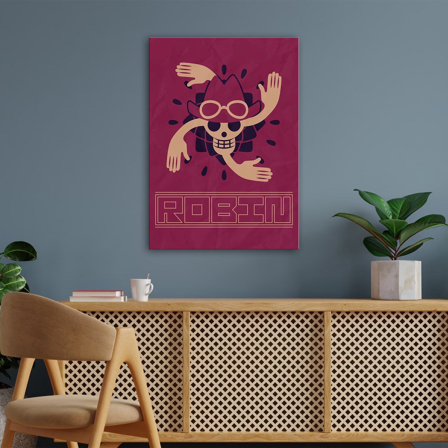 Nico Robin Flag - One Piece Metal Poster Media 3