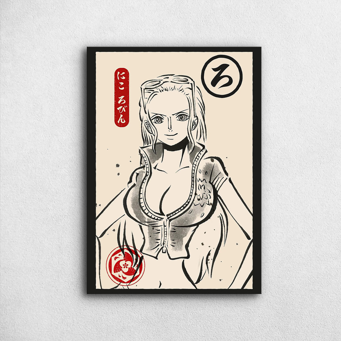 Nico Robin Ukiyo-e - One Piece Metal Poster Media 1