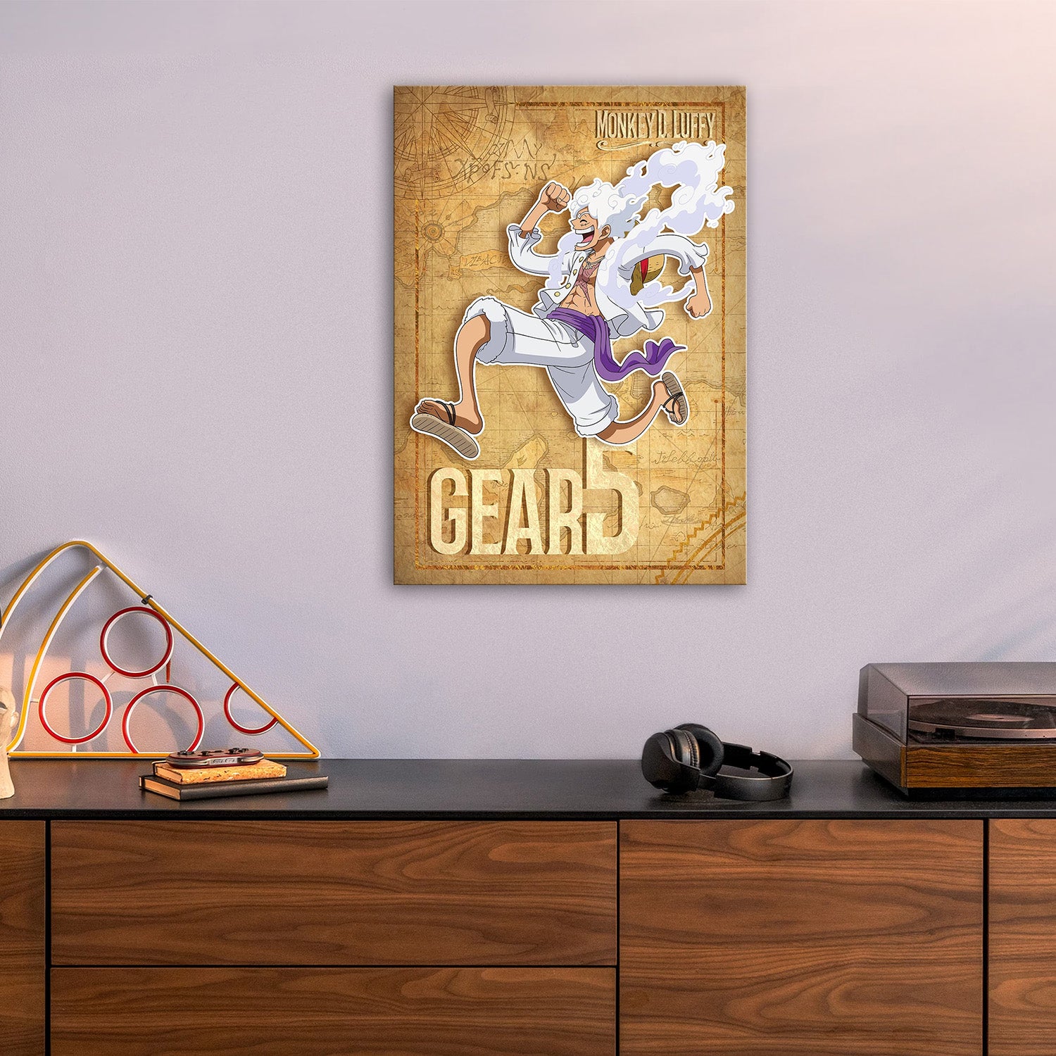 Luffy_s Joyful Gear 5 Ascent - One Piece Metal Poster Media 5
