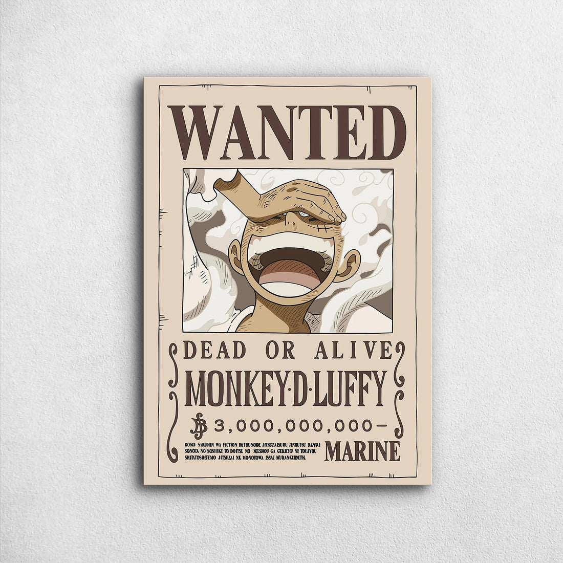 Monkey D. Luffy Wanted after Wano - One Piece Metal Poster Media 1