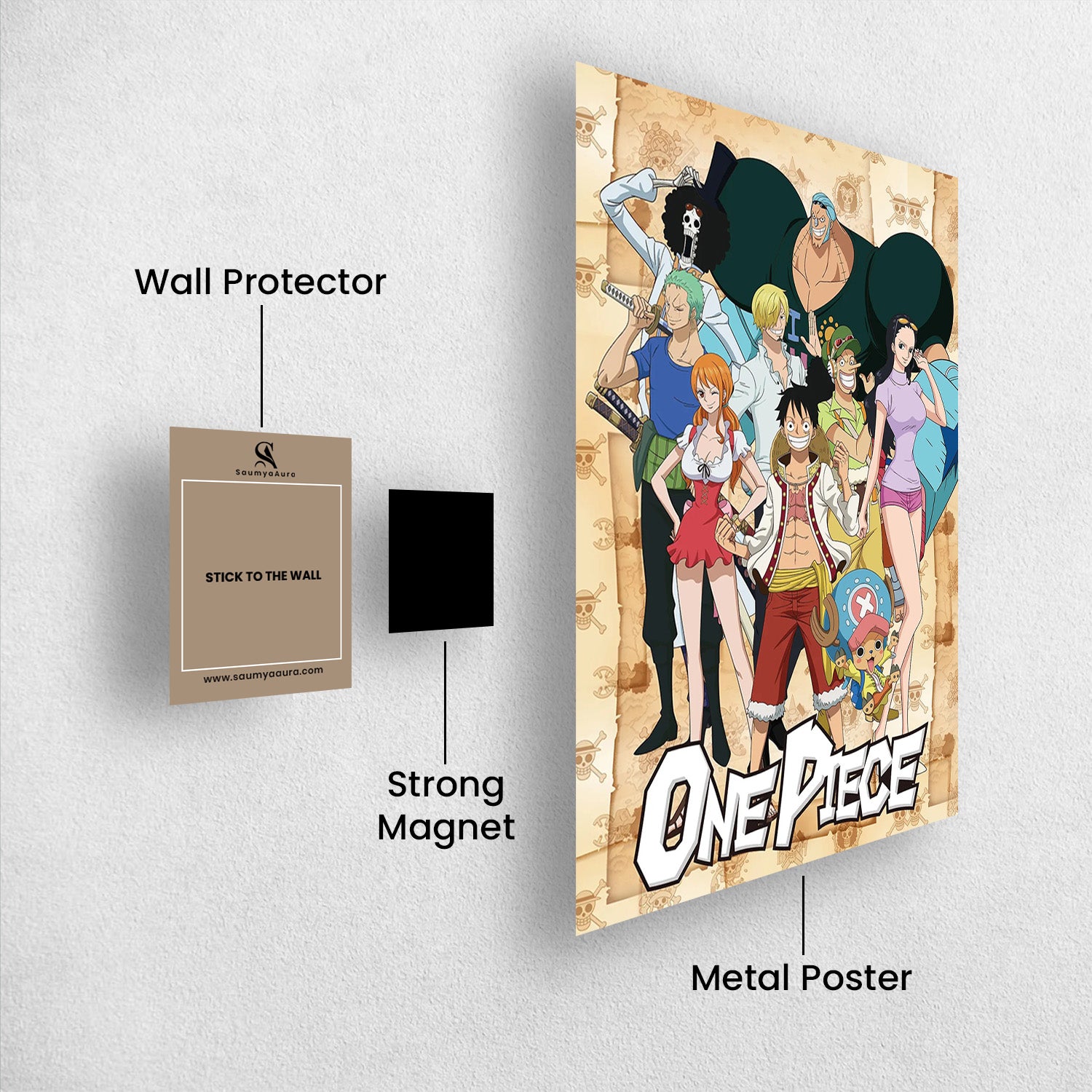 One Piece_ The Whole Crew - One Piece Metal Poster Media 2