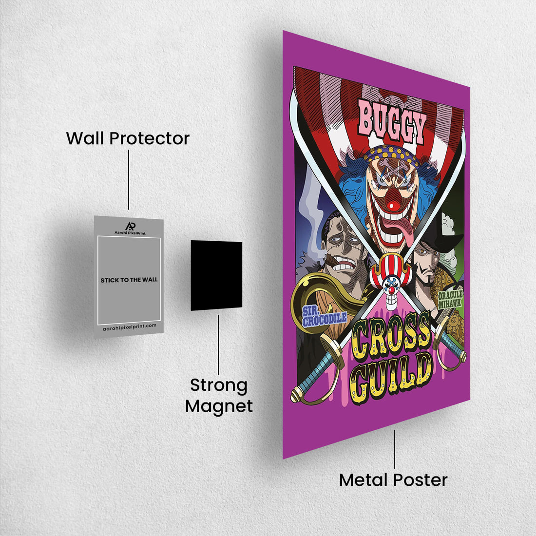 Cross Guild Wanted - One Piece Metal Poster Media 1
