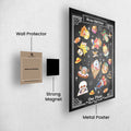 One Piece Straw Hat Crew Sweets Chalkboard - One Piece Metal Poster Media 2