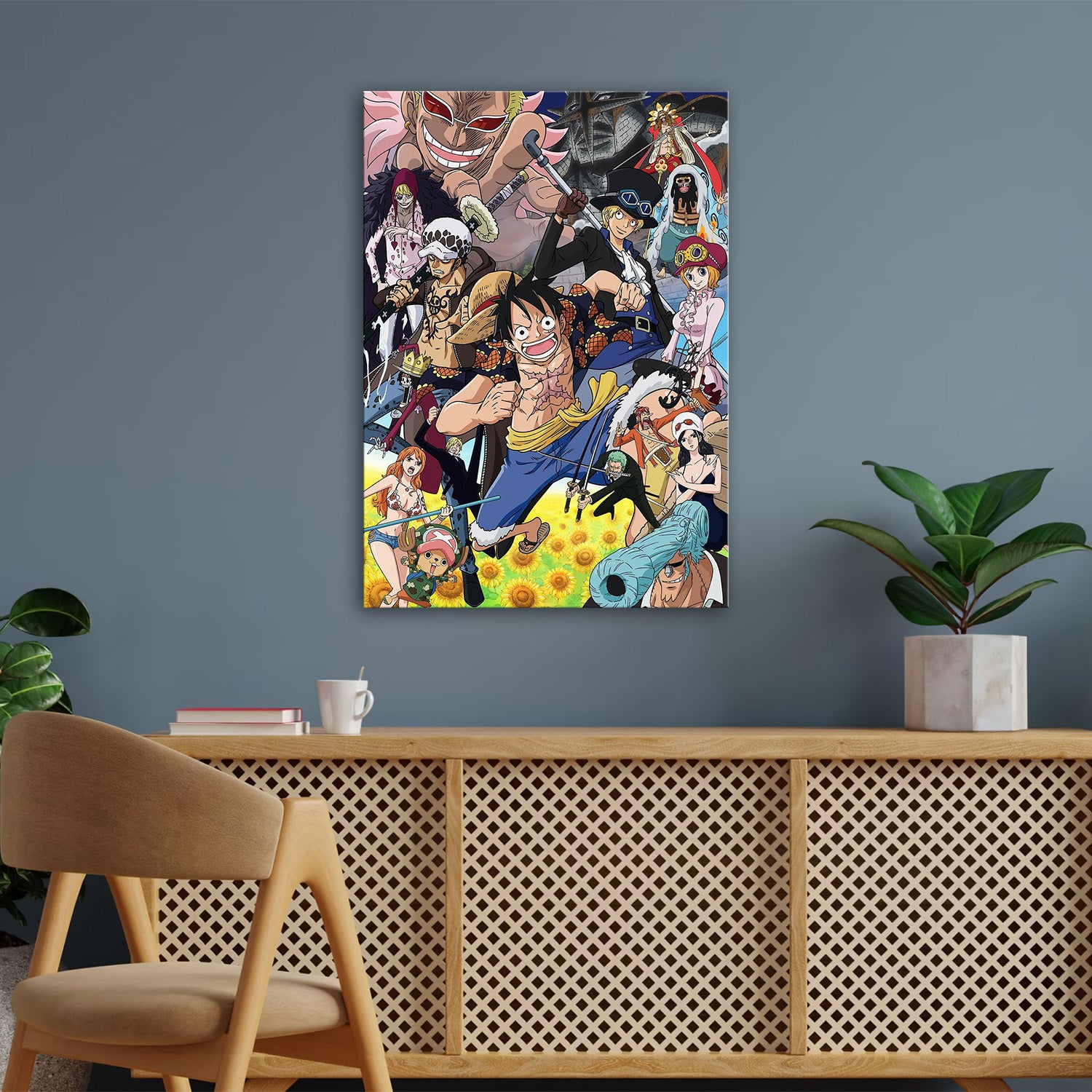 One Piece_ Grand Line Character Collage - One Piece Metal Poster Media 3