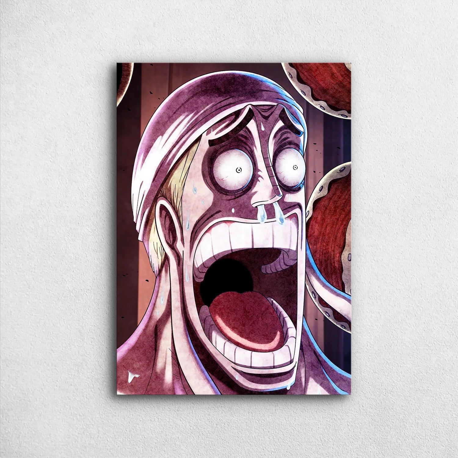 Iconic Painted Horrified Enel - One Piece Metal Poster Media 1