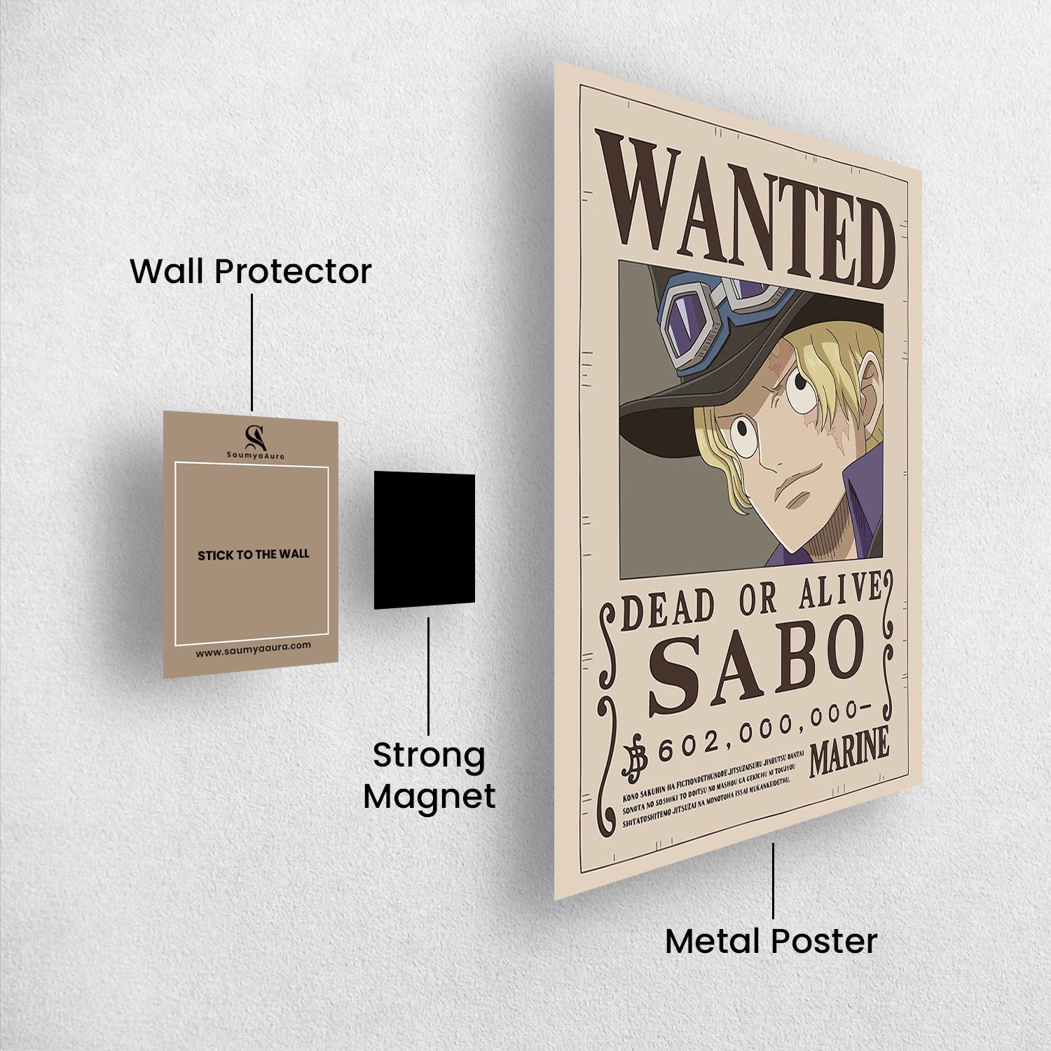 Sabo Wanted - One Piece Metal Poster Media 2