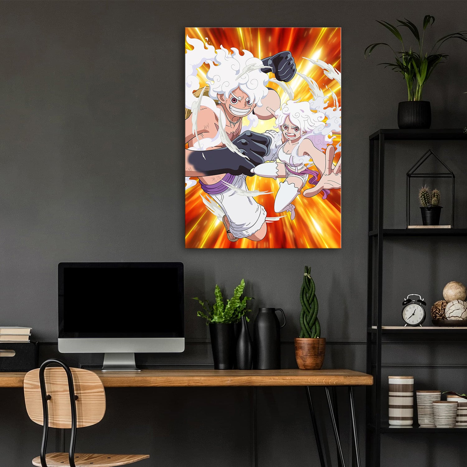 Egghead Luffy _amp_ Bonney Gear 5 - One Piece Metal Poster Media 4